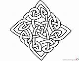 Celtic Knot Coloring Pages Square Pattern  Free Printable sketch template