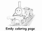 Thomas And Friends Coloring Pages Emily sketch template