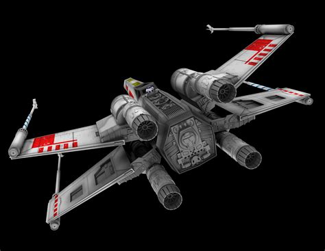 3d star wars x-wing fighter model