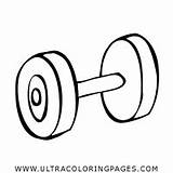 Dumbbell Coloring Pages sketch template