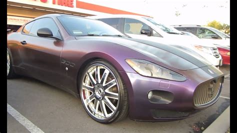 Custom Matte Purple Maserati GranTurismo - YouTube