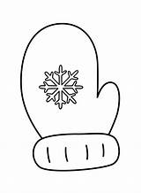 Mitten Coloring Pages For Kids sketch template