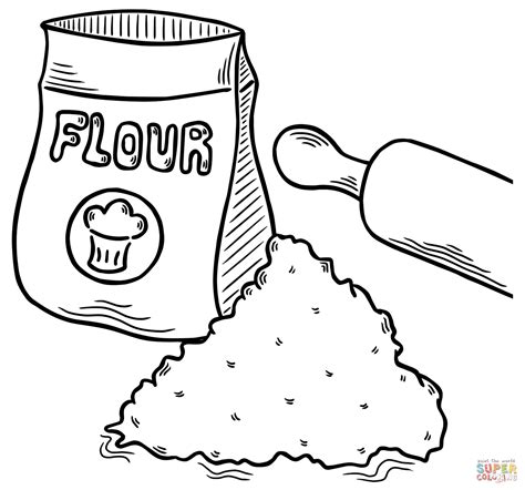 Flour Coloring Pages Printable for Free Download