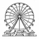 County Fair Ferris Wheel Coloring Page 45682 36620 sketch template