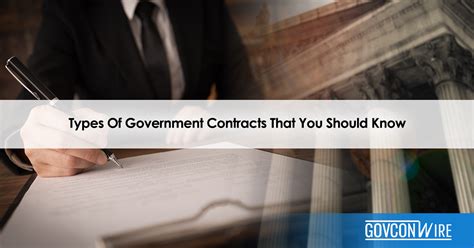 Types Of Government Contracts That You Should Know