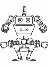 Robot Coloring Pages For Kids · Creative Fabrica sketch template