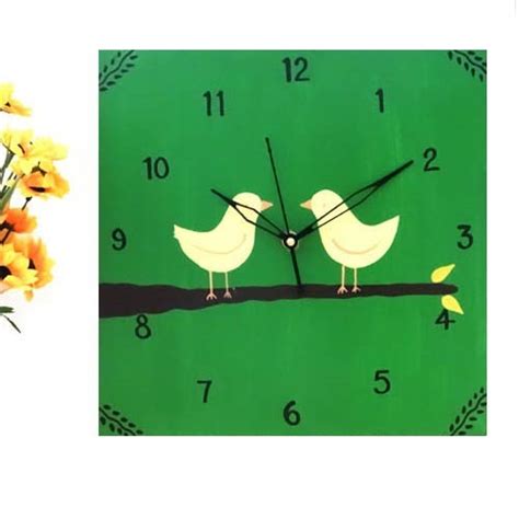 Kalaaplanet Wooden Wall Clock - Love Birds at Rs 180 | Wooden Wall Clock in Bengaluru | ID ...