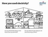 Electricity Coloring Page sketch template
