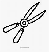 Clippers Coloring Page  Pruning Shears Drawing Free Transparent sketch template
