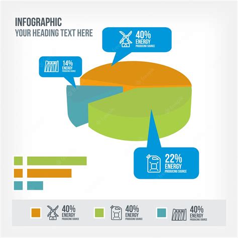 Premium Vector | Pie chart infographics template