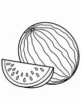 Watermelon Coloring Pages Free Printable PDF sketch template