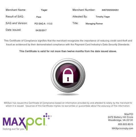 PCI Compliance Certificate 2017 : EM3 Networks