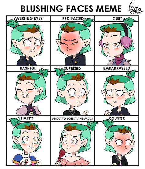 Blush face meme : r/Lumity