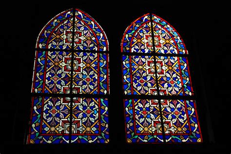 Stained glass windows, Inglesia Santa Barbara de Santa Ros… | Flickr