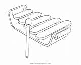 Kids Xylophone Coloring Page For  Free Printable sketch template