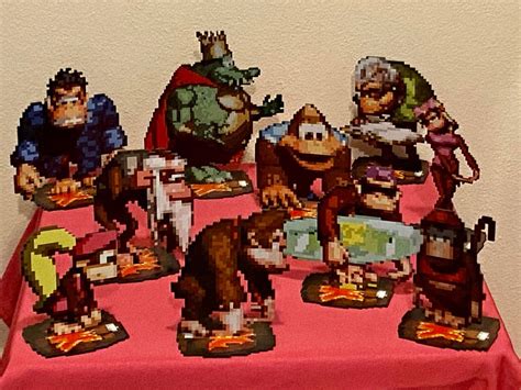 Donkey Kong Country Sprites Super Nintendo Game Inspired - Etsy UK