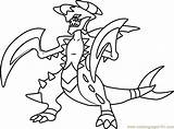 Garchomp Pokemon Coloring Page  Free Pokémon Pages sketch template