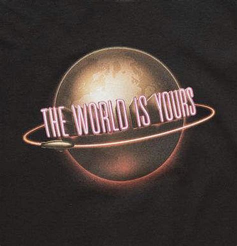 the world is yours t - shirt in black