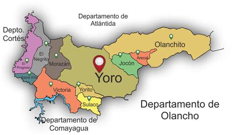 Download Honduras Yoro Department Map | Wallpapers.com