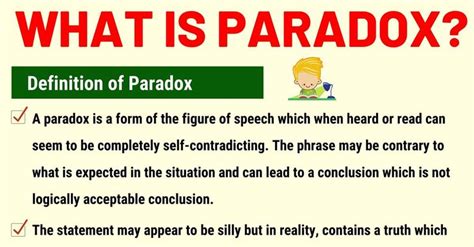 Paradox: Definition and Examples of Paradox in Speech and Literature • 7ESL | Paradox, Paradox ...