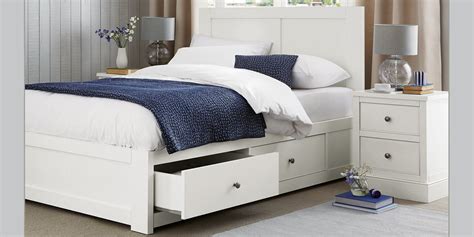 Buy Sussex Double Bed Wood effect White from the Next UK online shop | Headboards for beds ...