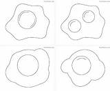 Four Coloring Free Printable Omelette coloring pages For Kids sketch template