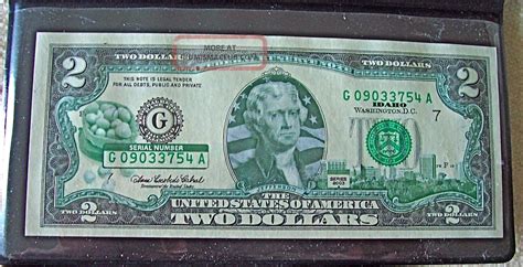 2003 Two Dollar Note Idaho State Commemorative Overprint $2. 00 Uncirculated Bill