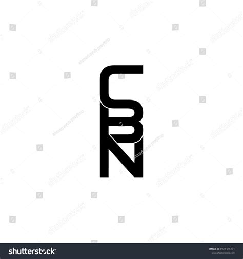 Cbn Letter Original Monogram Logo Design Stock Vector (Royalty Free ...