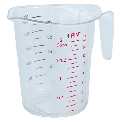 1 Pint Polycarbonate Clear Measuring Cup – Chefs Supreme