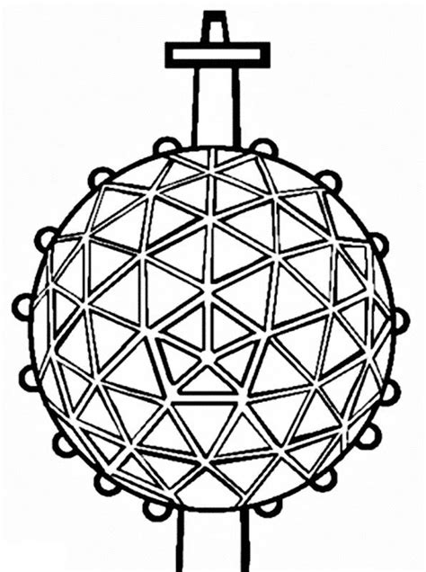 Images New Year Ball drop coloring pages | Coloring Pages | New year coloring pages, New years ...