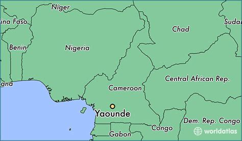 Where is Yaounde, Cameroon? / Yaounde, Centre Map - WorldAtlas.com