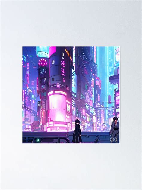 "Cyberpunk Digital Art, Futuristic Sci-Fi Art, Cyberpunk Painting #1" Poster for Sale by ...