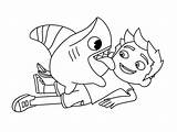 Max And Sharkdog Coloring Page  Free Printable Pages For Kids sketch template