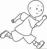 Caillou Halloween Coloring Pages sketch template