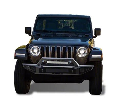 Jeep Gladiator Armour Heavy Duty Front Bumper with 20-Inch LED Light ...