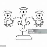 Vetores De Desenho Candelabro Para Colorir E Mais Imagens Antigo  sketch template