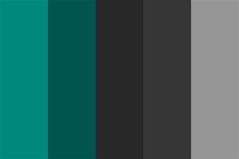 Teal Gray Black Color Scheme - freckledgirl99