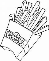 French Fries 9 Coloring Page  Free Printable Pages For Kids sketch template