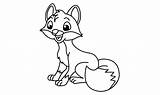 Cute Fox Cartoon Vector Coloring Page Graphic By Ningsihagustin426  sketch template