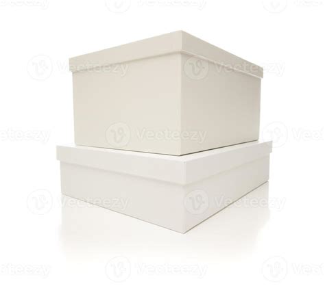 Stacked White Boxes with Lids Isolated on Background 16355410 Stock Photo at Vecteezy