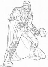 Thor Beau coloring Page sketch template