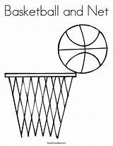 Basketball And Net Coloring Page  Twisty Noodle sketch template