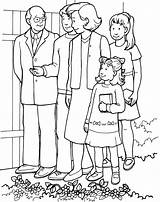 Coloring Pages Of Families Going To Church  Home sketch template