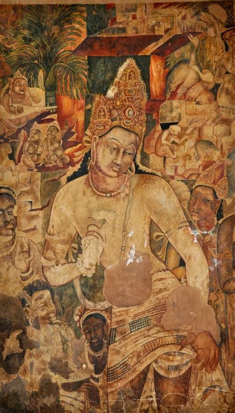 A beautiful fresco of Bodhisattva Padmapani in Cave No 1.Ajanta Caves ...