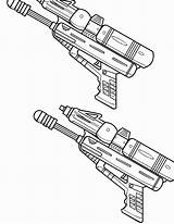 Coloring Pages Of Guns sketch template