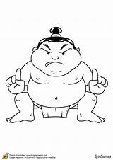 Coloring Pages Sumo Wrestling Getcolorings Wrestler Sketch Page sketch template