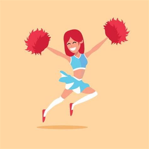 Cheerleader Vector Illustration eps svg | UIDownload