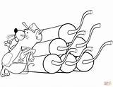 Cartoon Mouse And Dynamite coloring page  Free Printable Coloring Pages sketch template