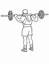 Weightlifting Coloring Pages  Best For Kids sketch template
