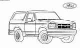 Ford Bronco Coloring Pages sketch template